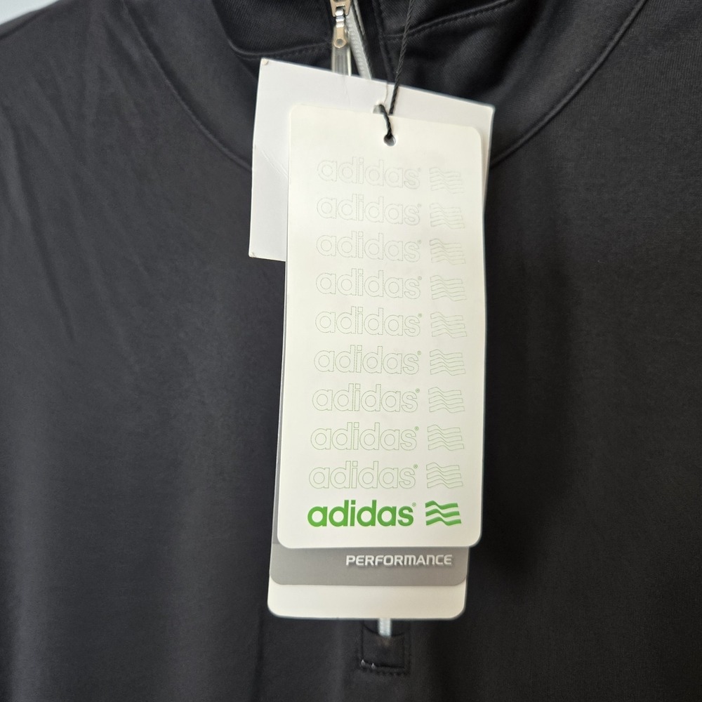 New Adidas Golf Zip Dress W Shorts 2 Pieces Womens Size 10 NWT Black Performance - Picture 8 of 8